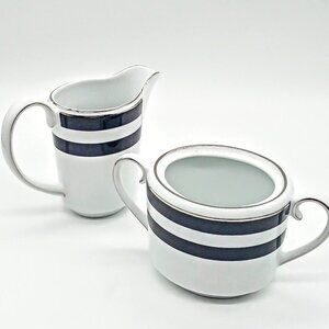 Vintage Ralph Lauren Spectator Black Creamer & Sugar Bowl